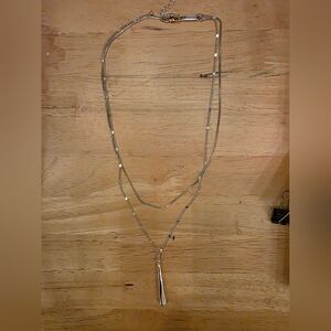 Jenny Bird Layered Silver Necklace